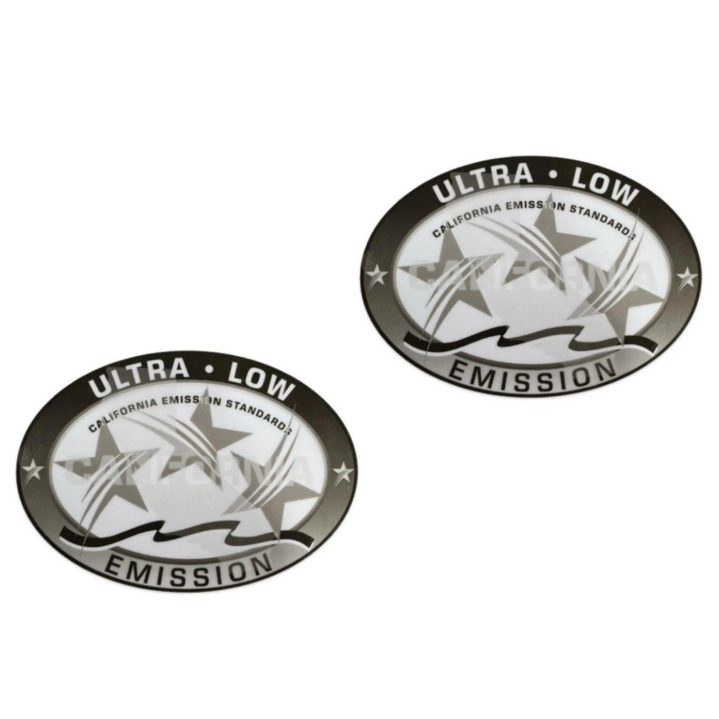 Ultra Low Emission Outboard Graphic Sticker Decal for OMC/BRP - Gray X2