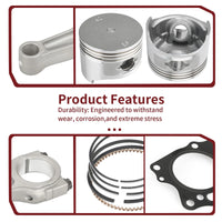 Piston Ring Exhaust Intake Valve Gaskets Connecting Rod for EZGO 295cc 1992-2002