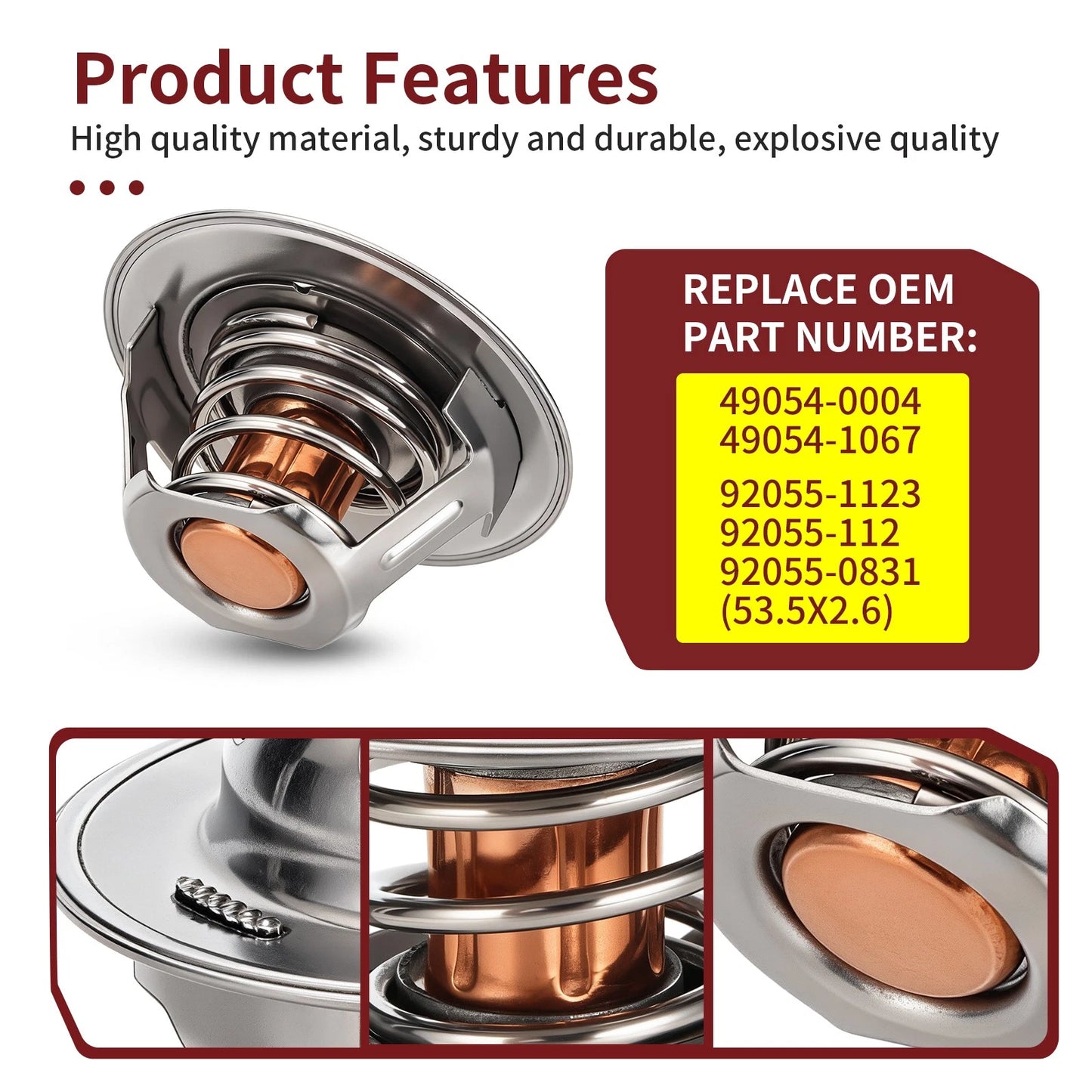 Thermostat w/O-Ring for Kawasaki Teryx KRX 1000 2020-2024