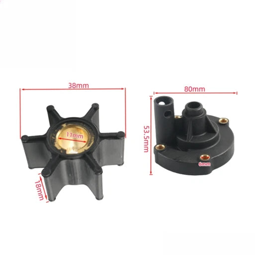 Pump Housing Impeller for OMC/BRP/Mercury 40-60HP, 2-Stroke, 1990-2000