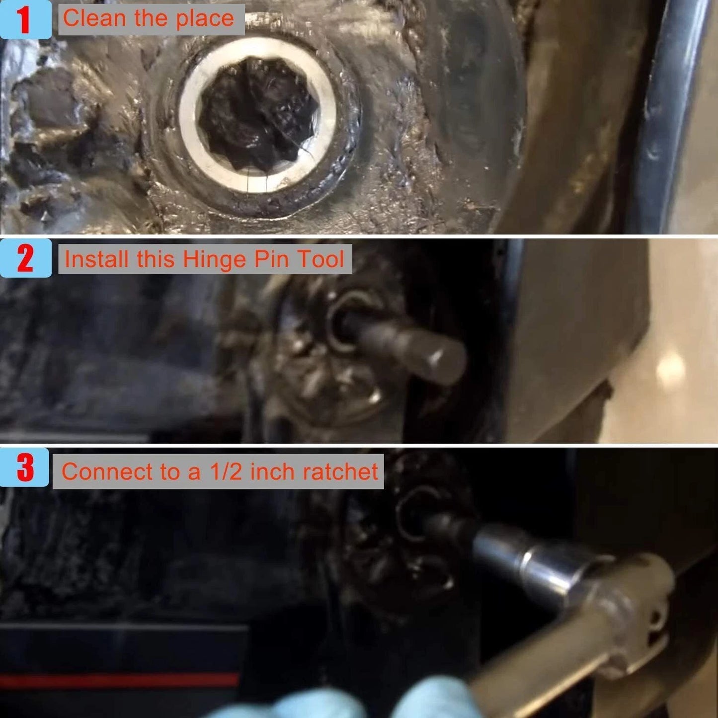 Hinge Pin Tool for Mercruiser Alpha 1 Gen 2 Bravo 1/2/3