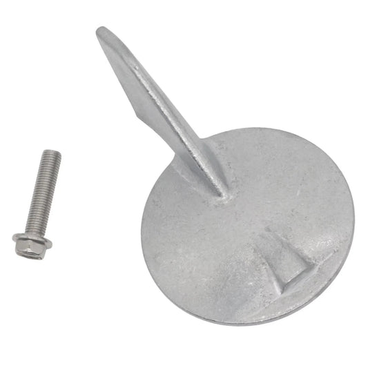 Zinc Trim Tab Anode for Yamaha Outboards Counter Rotation