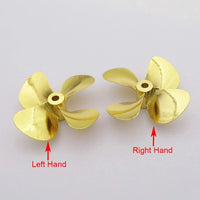 RC Marine 55mm/60mm Metal Propeller 4-Blades for RC Boat Model