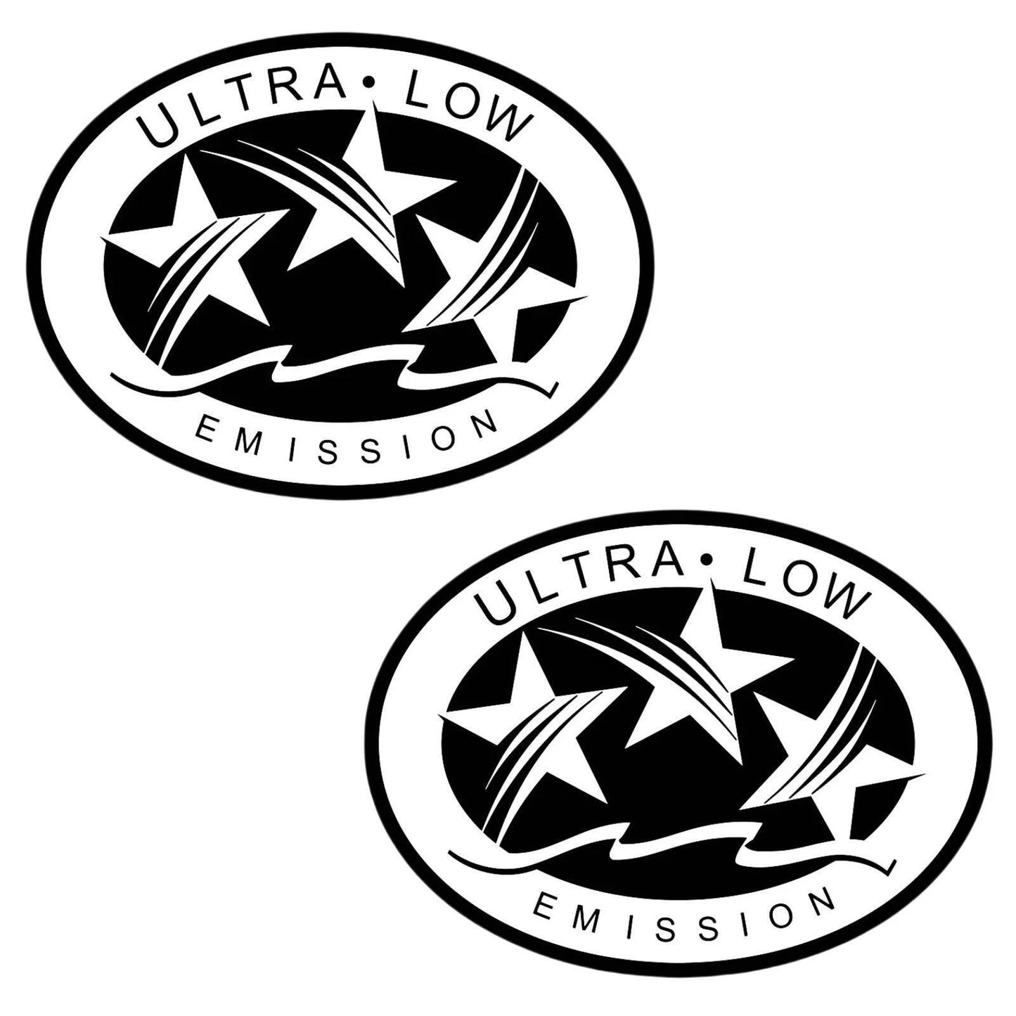 2PCS Ultra Low Emission Sticker Decal for Mercury/Honda 7.9x5.8cm