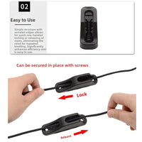 Compact Reinforced Nylon Rope Clamp for Boat/Kayak Fishing Rigging