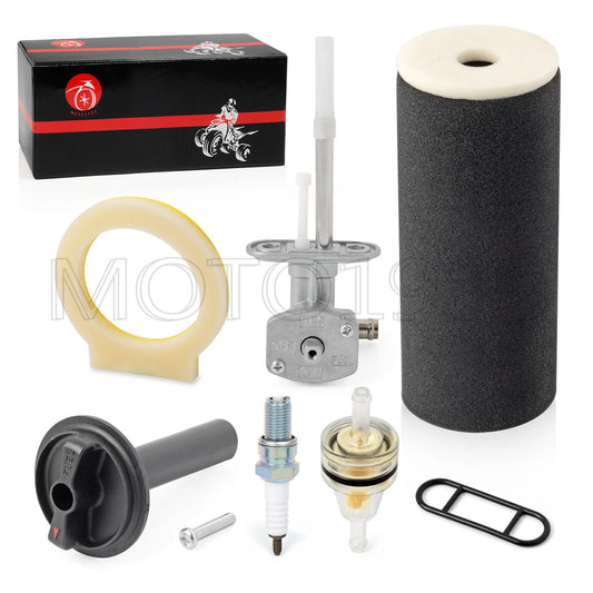 Air Filter Foam Cleaner Fuel Valve Petcock for YAMAHA Grizzly 660 YFM660F 02-08