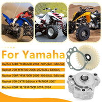 Oil Pump for Yamaha Raptor 660R/700/700R with Drive Gear Gasket
