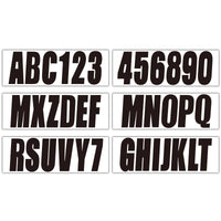 Custom Boat Registration Numbers Decals A-Z & 0-9 for All Boats