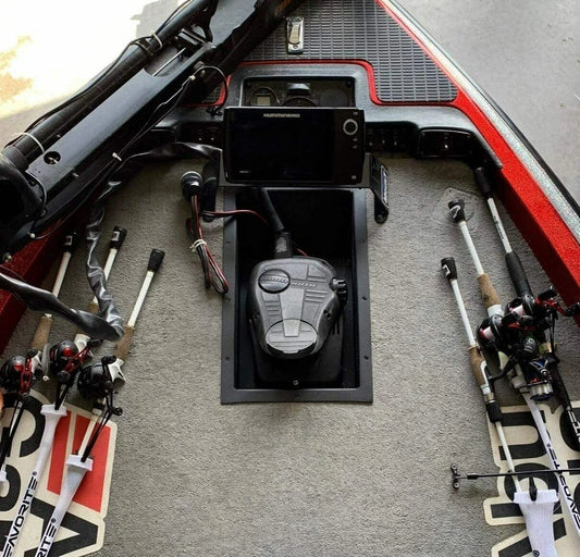 Recessed Easy Boat Trolling Motor Pan for Aluminum Foot Pedal Control Tray