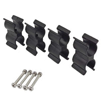 Double Tube Pole Clip Holder for Boat Tops 4pcs Fits 7/8"-1" Diameter