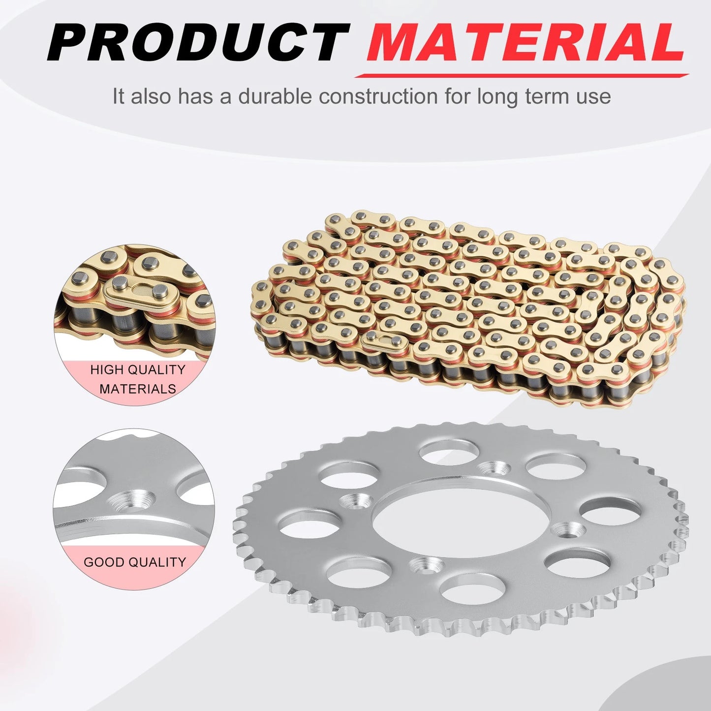 Drive Sprocket & Chain Kit for Honda XR100R/CRF100F 14/50T 428 X-Ring