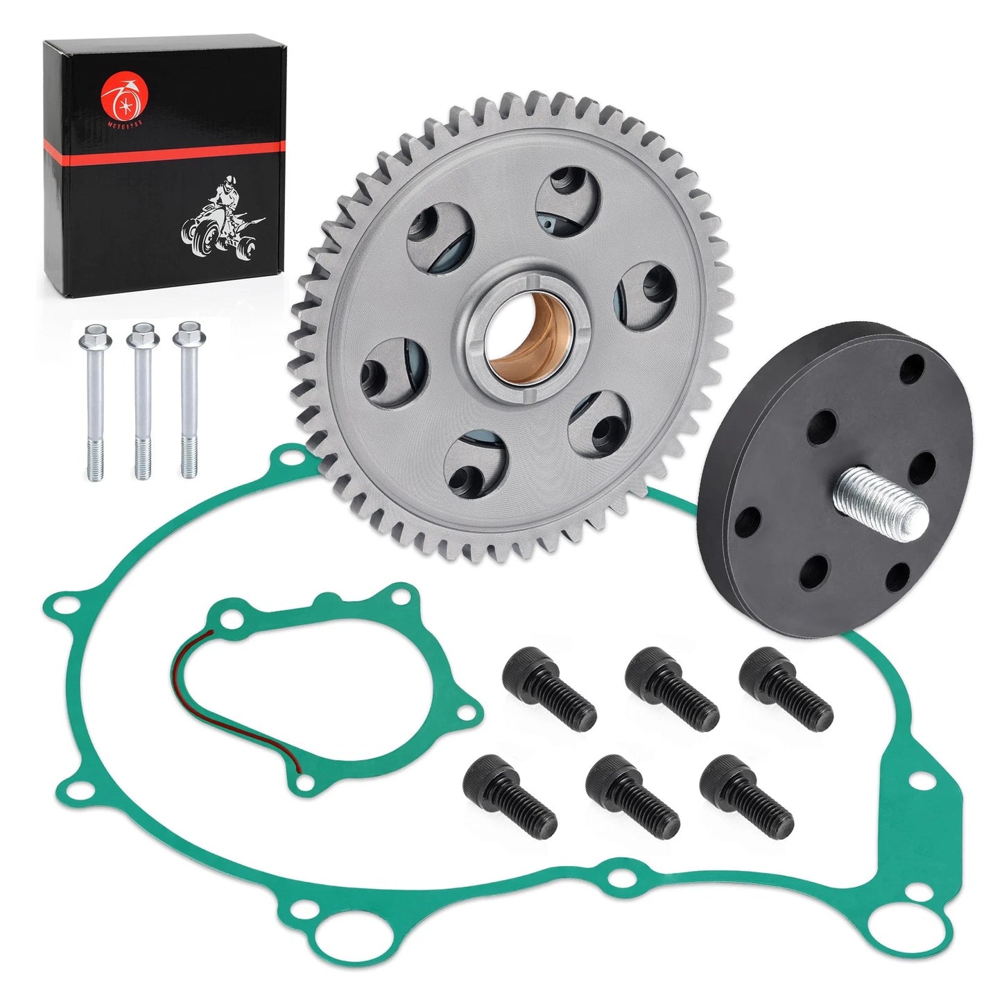 Starter Clutch & Gear Idler w/ Gaskets for Yamaha YFM660R Raptor 660R 2004-2005