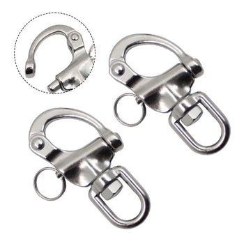 compare product Quick Release Snap Shackle Pair 70mm for Marine Boat/Sailing Equipment