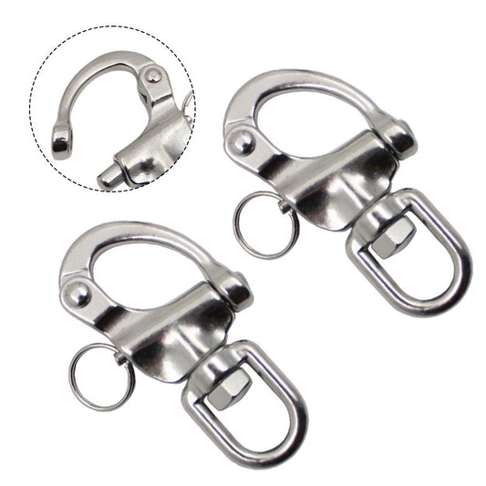 Quick Release Snap Shackle Pair 70mm for Marine Boat/Sailing Equipment