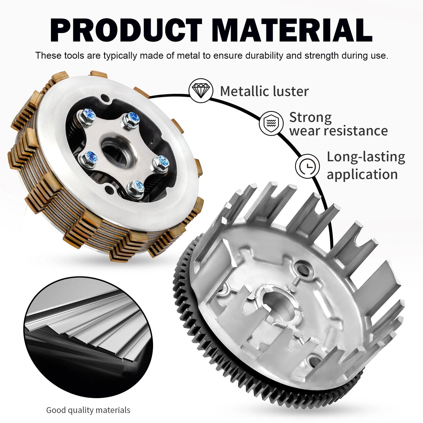 Clutch Kit Assembly w/ Gasket for Yamaha Raptor 350 (2004-2013)