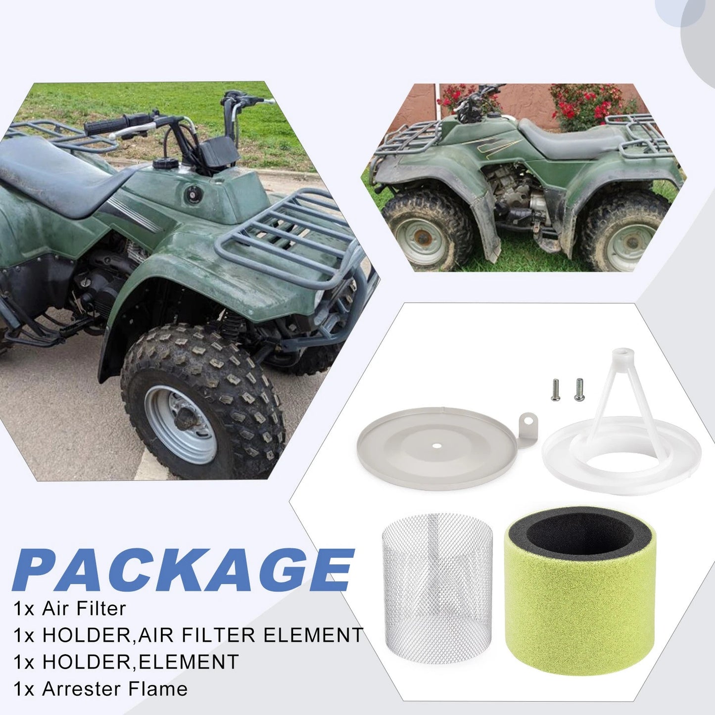 Air Filter Guide Kit for Kawasaki Bayou 400 KLF400 4x4 (1993-1998)