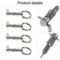 Spring Pins with Pull Rings for Practical Boat Awning Design