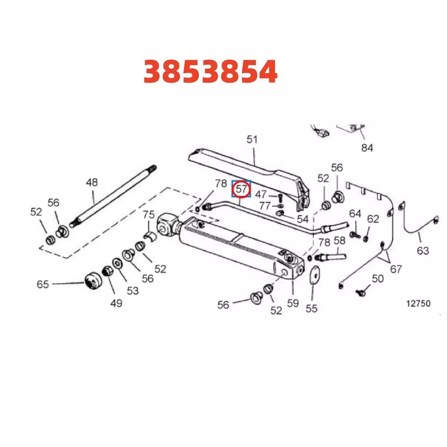 Hydraulic Trim Hose for Volvo Penta SX-C/DP-S/SX-SLT