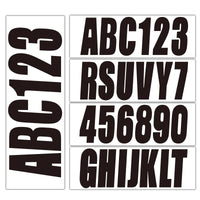 Custom 3" Boat & Jetski Stickers - Boat Registration Numbers & Letters 4 Pack