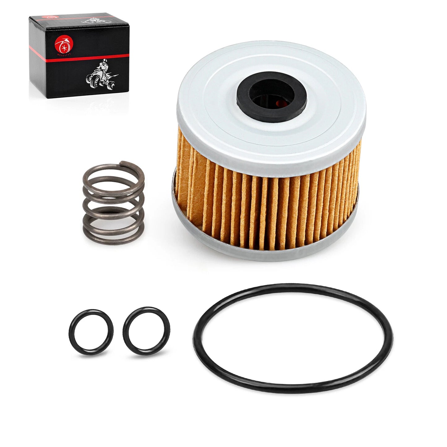 Oil Filter & O-Ring & Spring for Honda ATC250ES/ATC350X/ATC250SX/TRX250R/TRX250X