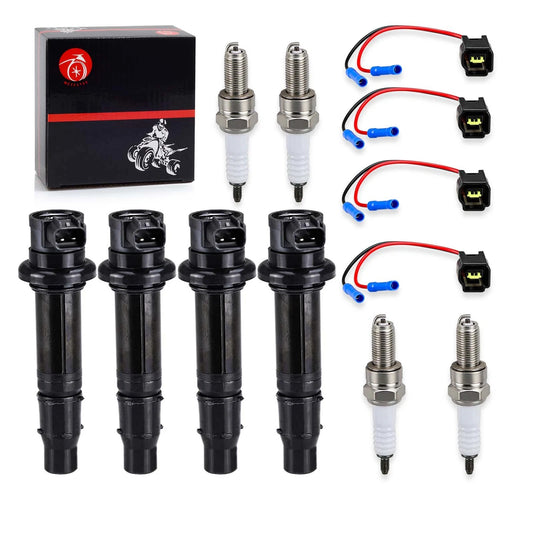 Ignition Coil & Plug w/Spark Plug for Yamaha YZF-R1/R6, FZ1/FZS1, Vmax 1700