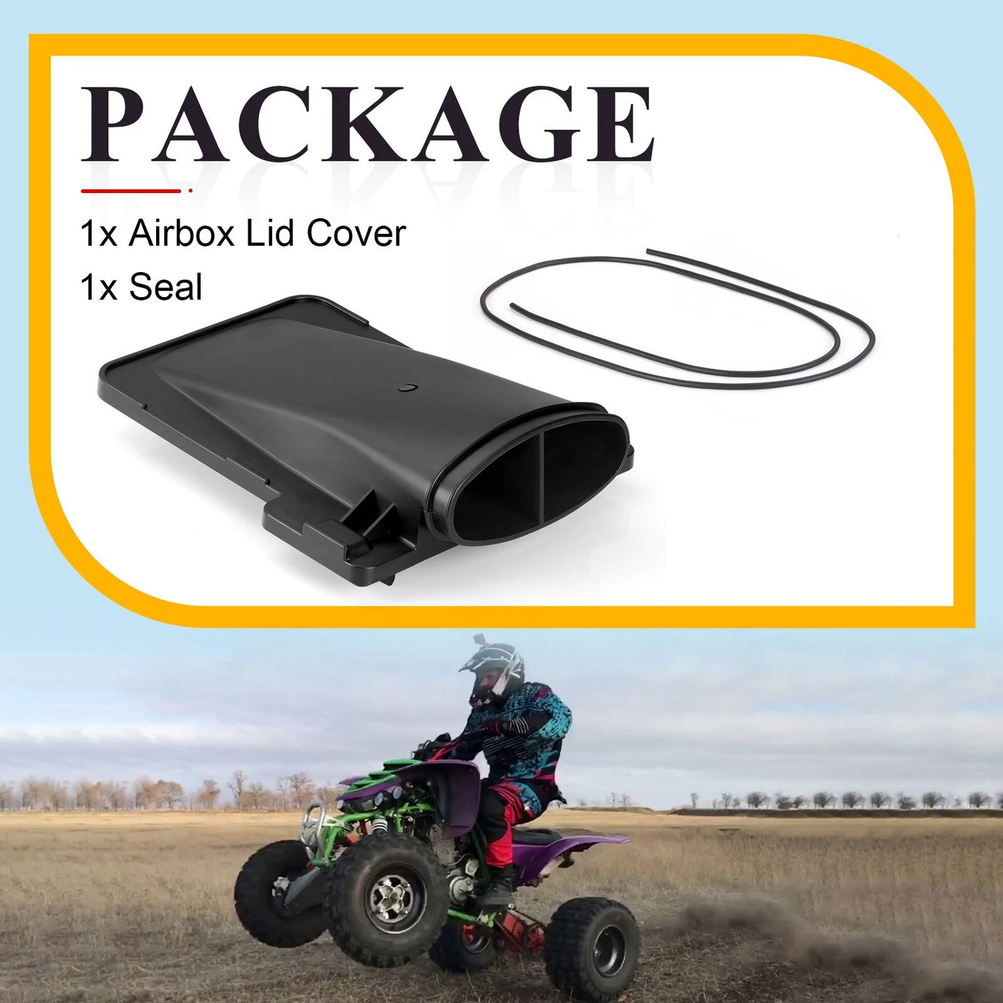 Airbox Lid Cover & Seal for Yamaha Raptor 660R YFM660R (2001-2005)