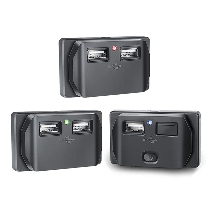 12-24V 3.1A Twin USB Fast Charger Socket for Boats/RVs/Car Power Outlet Panel