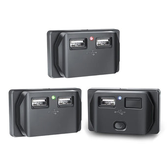 compare product 12-24V 3.1A Twin USB Fast Charger Socket for Boats/RVs/Car Power Outlet Panel