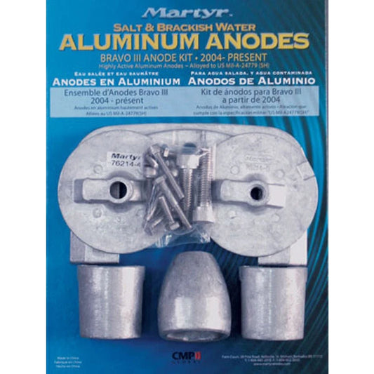 Anode Alloy Kit for Mercury Bravo Gen 3 (2004+)