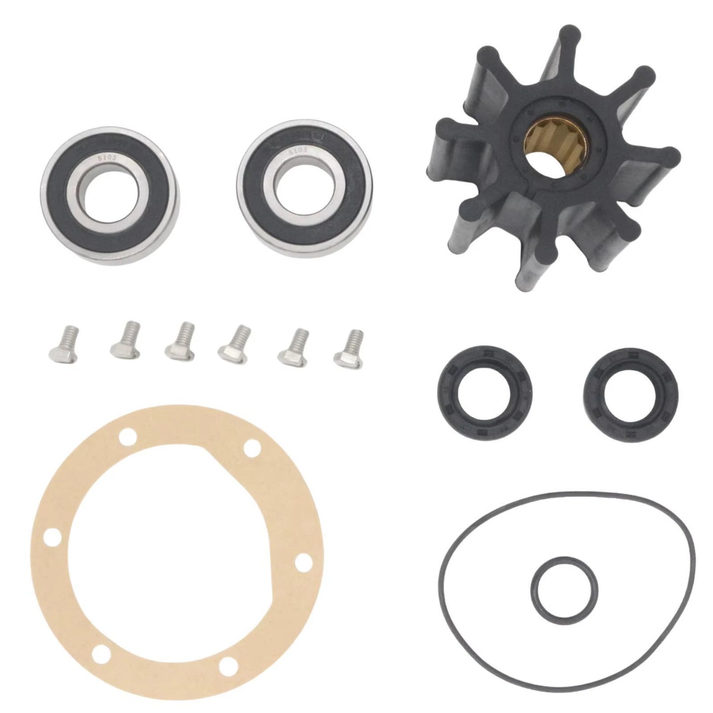 New Impeller Kit for Volvo Penta AD30A/AQAD30A/KAD32P-A/TAMD41D (1990-2000)