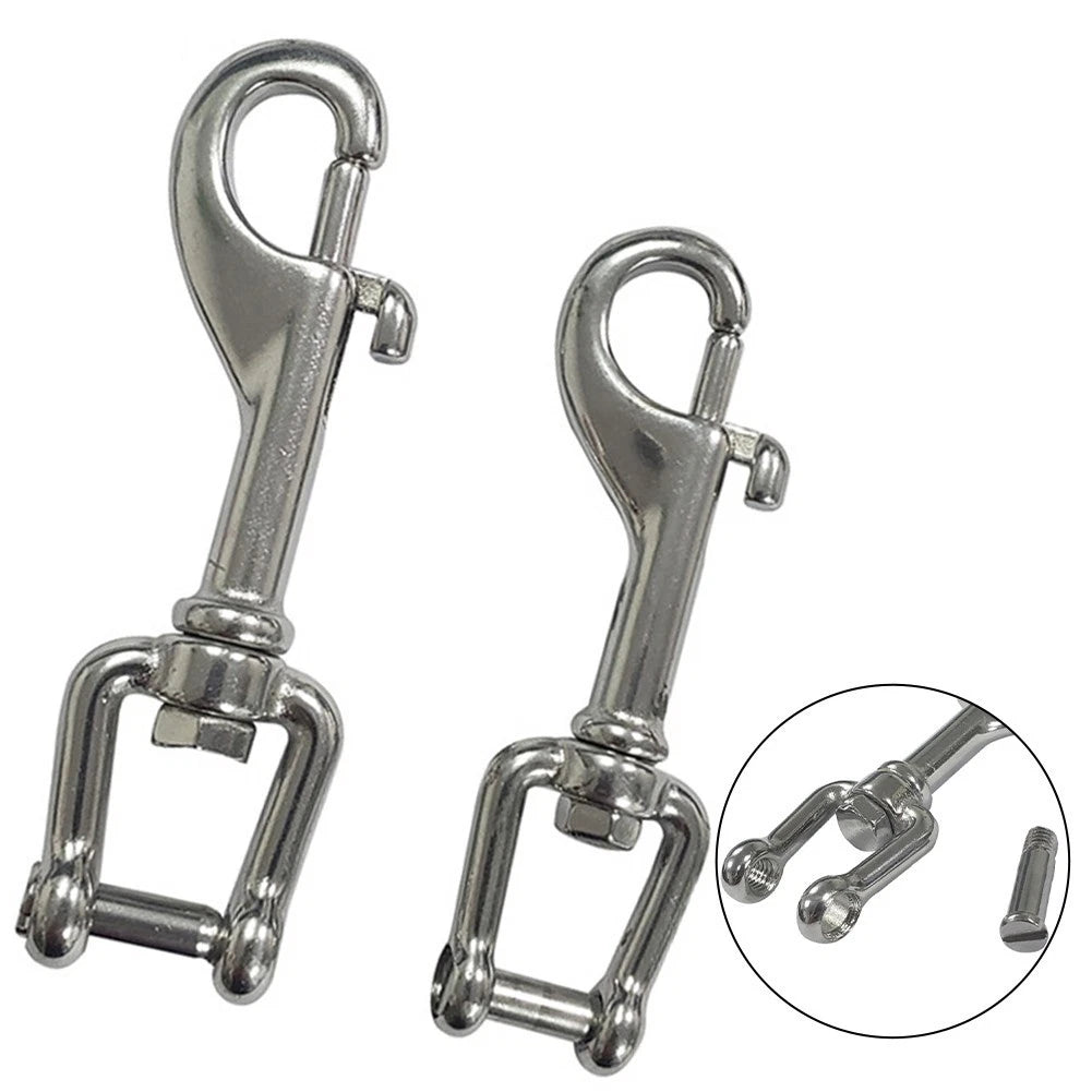 Reliable Stainless Steel Shackle Snap Hook for Yacht Boat Diving