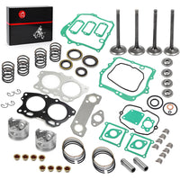 Piston Intake Exhaust Valve Gasket Rebuild Kit for EZGO Golf Cart 295cc