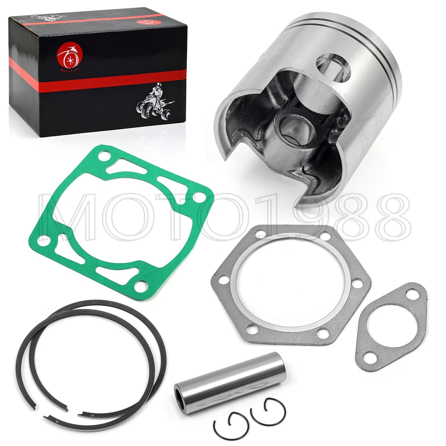 Piston Ring & Gasket Kit for EZGO 2-Cycle Gas Golf Cart 1976-1988 Standard Bore