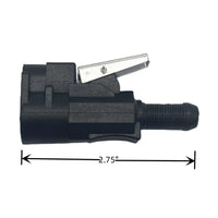 3/8" Fuel Line Connector for Mercury Tank Side (22-13563A6/22-13563A7)