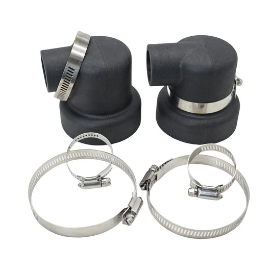 90° Heat Exchanger End Cap for Volvo Penta 28mm/70mm ID (2 Pcs)
