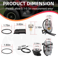 Carburetor Kit for Yamaha Warrior 350 YFM350 1993-2004