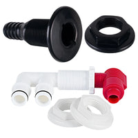 Live Fish Tank Valve Kit Pump Out Aerator for Boats, Reliable Oxygen Supply