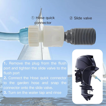 compare product Outboard Engine Flush Kit for Yamaha - Quick Connect Flush Adapter