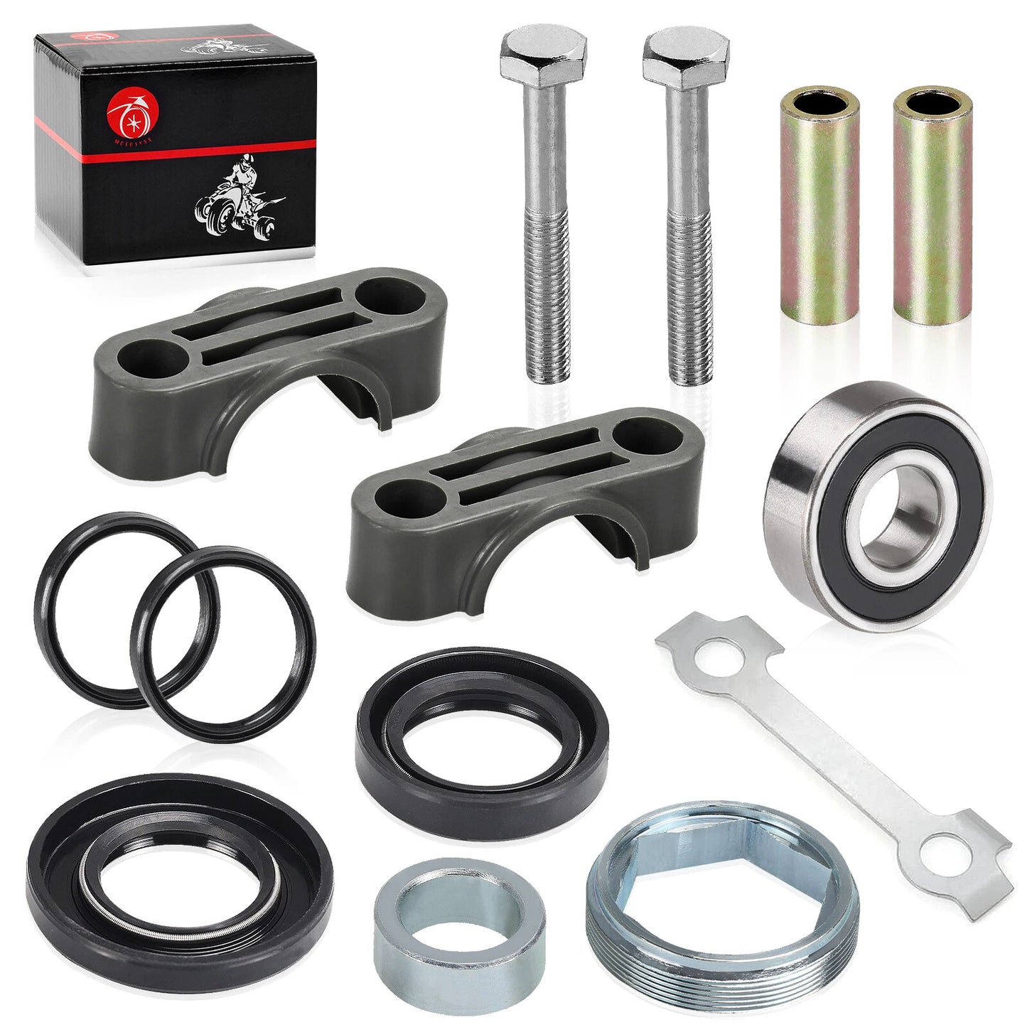Bushing Bolt Bearing Seal Holder Nut Kit for Yamaha Warrior 350 YFM350 (1987-2004)