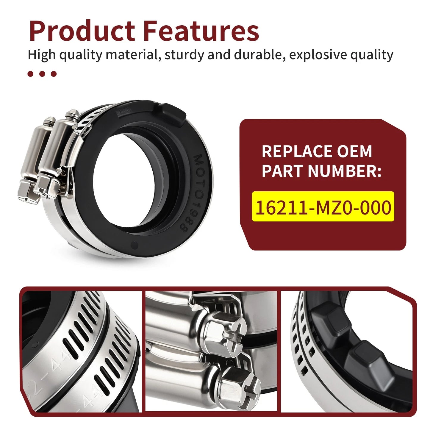 Intake Carb Holders for Honda GL 1500 GL1500 C/CD/CF/CT Valkyrie