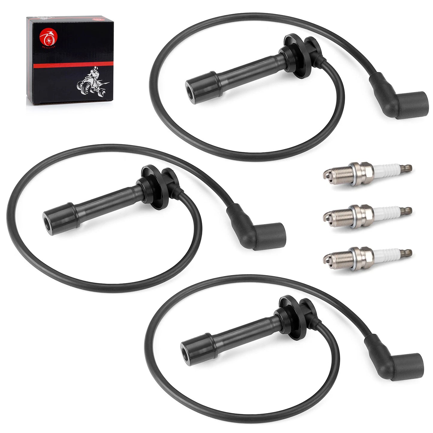 Spark Plug Cap Wire Kit for Kawasaki Mule PROFX/PROFXR/PROFXT KAF820