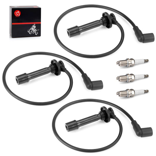 Spark Plug Cap Wire Kit for Kawasaki Mule PROFX/PROFXR/PROFXT KAF820