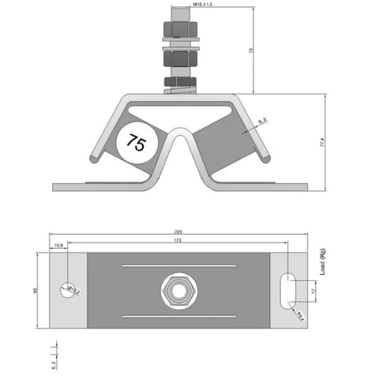 Yanmar Marine Diesel Engine Mount for 3YM/3GM/3JH/3FM (1990-2023)