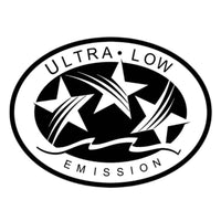 Ultra Low Emission 3 Star California DOT Outboard Graphic Sticker Decal - White