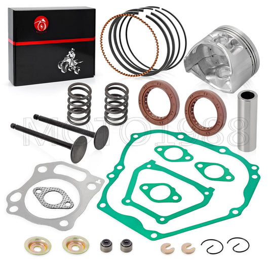 Engine Top End Kit +0.5mm Piston Valve Gasket Seal for YAMAHA G16/G20