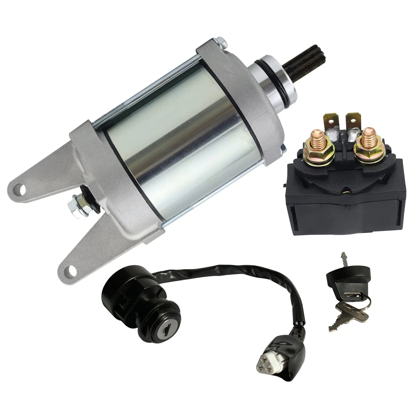 Brute Force 750 Starter for Kawasaki 750 4X4i KVF750 2008-2021 W/Relay & Switch