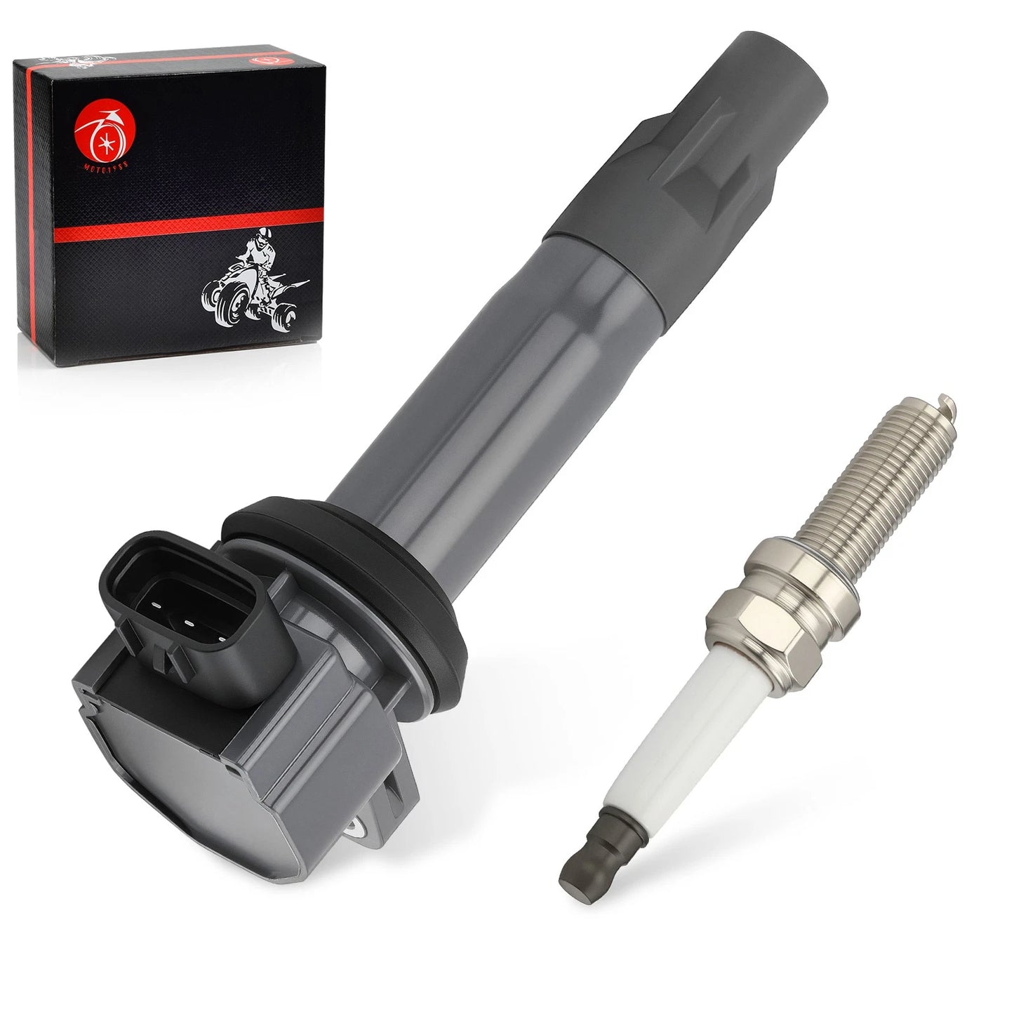 Ignition Coil & Iridium Spark Plug for Can-Am Maverick X3 2023-2024