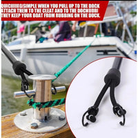 16 Inch Marine Bungee Dock Line with Shock Absorbing for Boats