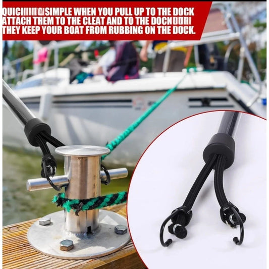 16 Inch Marine Bungee Dock Line with Shock Absorbing for Boats