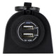 12/24V Power Socket Twin USB-A Ports Surface Mount Black Relaxn 4WD